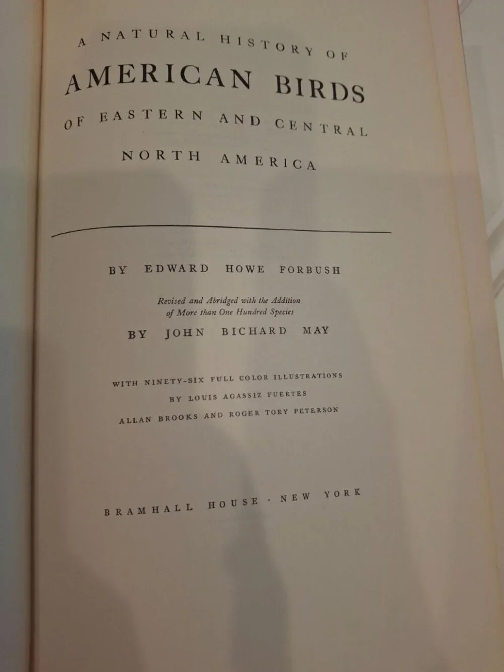 1955 Natural History American Birds Forbush May Hardcover DJ Illustrated Vintage